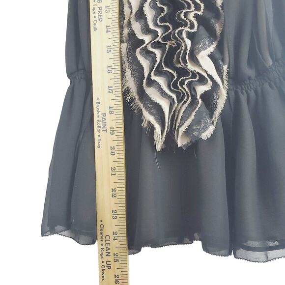 Neiman Marcus Robert Rodriguez Black Taupe Sleeveless Top Women's Small TCA - Picture 5 of 6